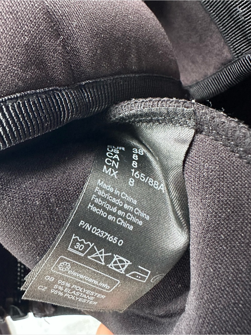 Alexander Wang H&M Collab Black Structured Neoprene Sweatshirt - Picture 5 of 6